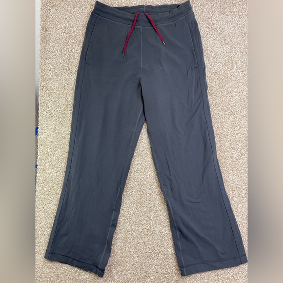 lululemon athletica Charcoal Joggers with Red Drawstring - Picture 1 of 9